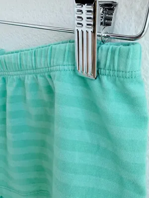 Brandy Melville Mint Green Striped Boyshort Shorts NWT thumbnail 4