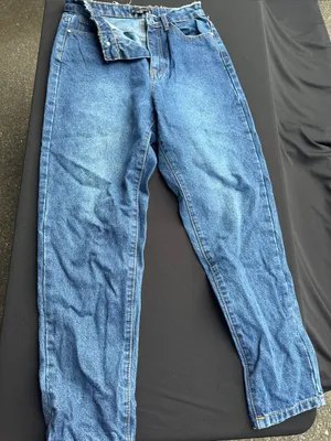 Missguided Relaxed Blue High-Rise Women's Jeans -Riot thumbnail 1