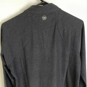 Peter Millar Perth Performance 1/4 Zip Womens M Gray Melange Raglan HBS Logo UPF thumbnail 8