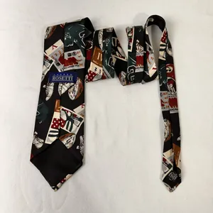 Andrew Rosetti Men's Tie NFL Super Bowl Silk Necktie Football Vintage Cravat thumbnail 2