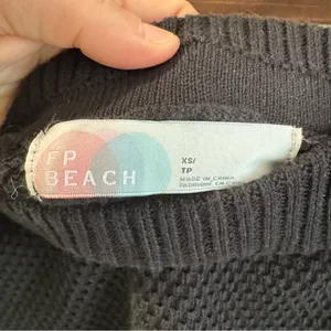 Free People Beach Hailee Sweater Midi Skirt Size XS‎ Black thumbnail 4