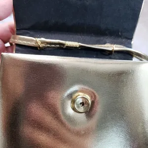 Small Gold Evening Formal Party Purse Shoulder Bag thumbnail 6
