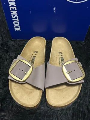 BIRKENSTOCK Madrid purple leather gold buckle sandals slippers shoes eur 39 new thumbnail 2