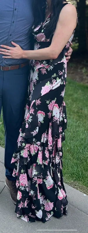 City Studios Ruffled Floral Maxi Dress thumbnail 3