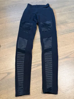 Alo High Waisted Moto Leggings Size Small to Medium thumbnail 7