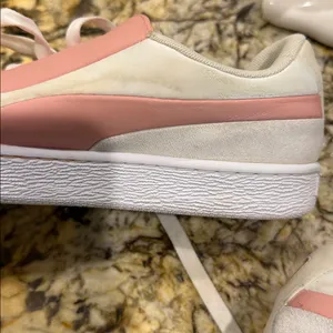 Puma Women's Pink and White Sneakers thumbnail 10