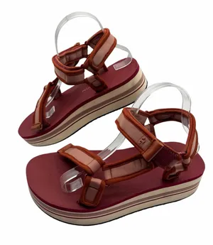 Tory Burch Sport Strappy Sandal Pink Magnolia Loganberry Size 9.5 Y2K Athleisure thumbnail 1