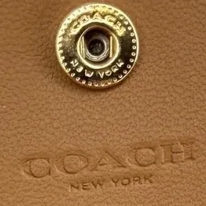 Coach Snap Wallet Signature Bifold Monogram Print‎ Khaki Chalk Neutral Designer thumbnail 2