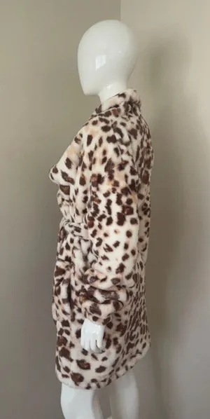 Aerie Animal Print Cozy Plush Robe, Medium thumbnail 18