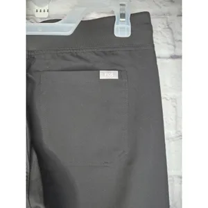 FIGS Livingston Scrub Pants XS Petite Black Embroidered Hearts NWT T21003P thumbnail 4