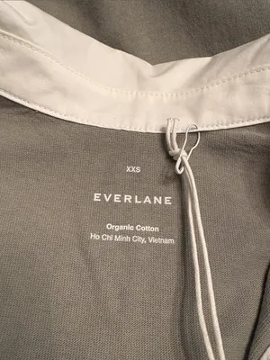 Everlane Women’s short sleeve organic cotton Polo dress sage green Size XXS NWT thumbnail 8