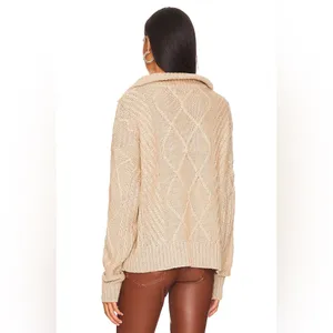 Jax Knit Sweater in Beige SNDYS thumbnail 2