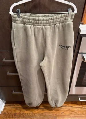 Comfrt sage green sweatpants women's large thumbnail 1