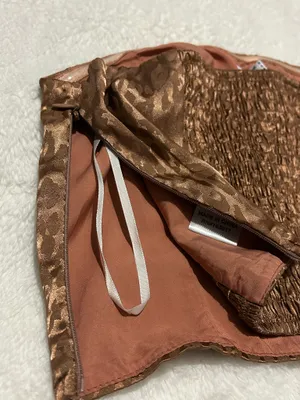 Princess Polly Feldman Beige/Brown Leopard Print Silky Top thumbnail 8