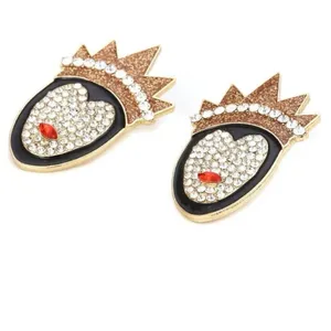 Disney New Snow White evil queen villain sparkly jeweled earrings thumbnail 3