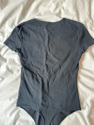 Abercrombie Short Sleeve Black Bodysuit Crew thumbnail 4