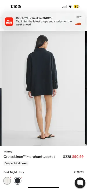 Aritzia Wilfred Cruiselinen™ Merchant Jacket thumbnail 5