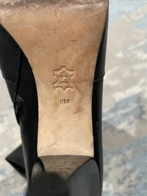 Via Spiga Black Leather Knee-High Pointed Toe Boots Size 8 thumbnail 15
