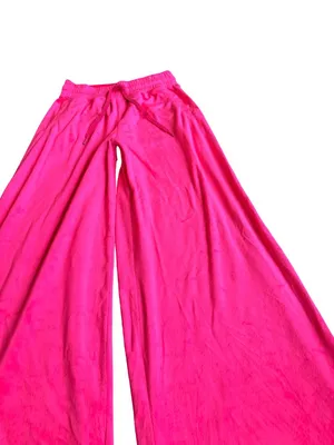 Offline by Aerie Pink Wide Leg Sweat Pants Velvet Stretch Velour Size XS Women's thumbnail 3