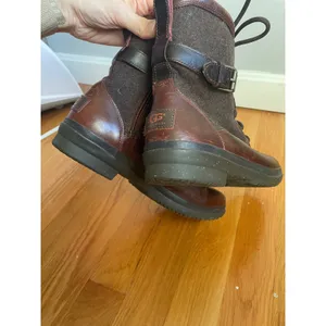 UGG Kesey Waterproof Leather Wool Combat Boot Winter Shearling 8.5 Brown 1005264 thumbnail 11