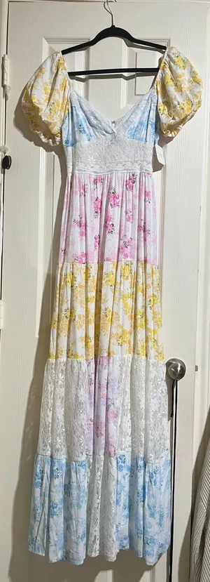 Darcey Patchwork Maxi Dress  thumbnail 4