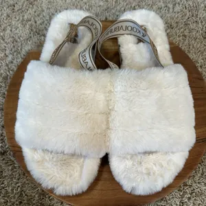 Koolaburra by UGG Women's‎ Fuzz 'N II Sandals Slippers Slingback Cream Ivory 11 thumbnail 3