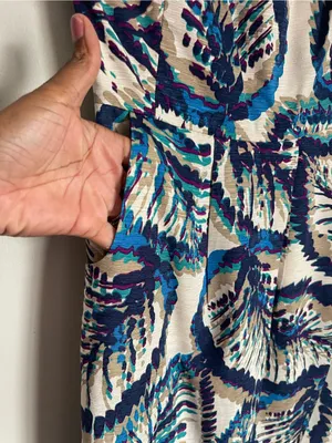 BANANA REPUBLIC FACTORY | Silk Blend Strapless Printed Dress Sz 0 thumbnail 6