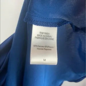 NWT Young Fabulous & Broke Rebel Satin Halter Dress in Jewel Blue‎ Size Medium thumbnail 7