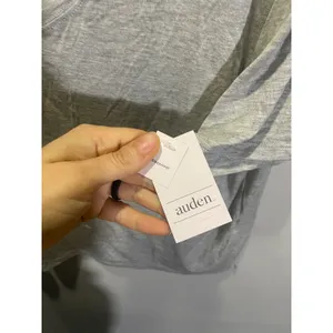 Auden Pajama Top Womens‎ L Gray Cloud Knit V-Neck Sleepwear Loungewear Shirt thumbnail 4
