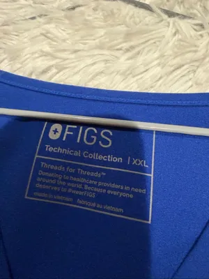 Figs Catarina Scrub Top in Royal Blue XXL thumbnail 7