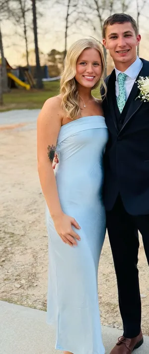 satin dress Blue Size XS thumbnail 1