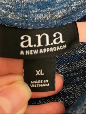 A.N.A blue off the shoulder top thumbnail 3
