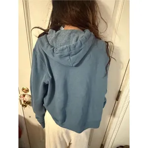 Women’s Aeropostale Blue Hooded Sweatshirt with Pink Script Logo size XL thumbnail 4