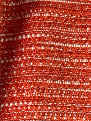 Chico's Orange Tweed Fringe Asymmetrical Zip Moto Jacket Size 3 XL thumbnail 8