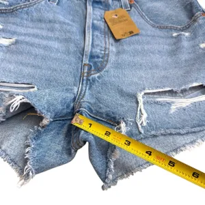 NEW Levi's 501 High Rise Distressed Cut Off Jean Shorts Capsule Summer 30‎ thumbnail 12