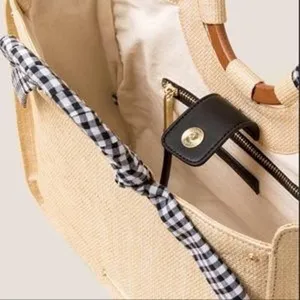 Abbie & Emmie Gingham Wrapped Handle Satchel thumbnail 7