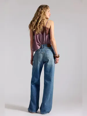 Free People We The‎ Free Women's Tinsley Baggy High Rise Straight Jeans thumbnail 6