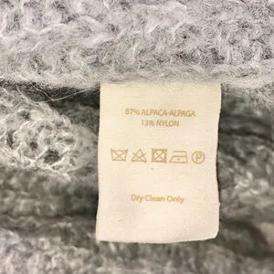 Free People Weekend Getaway Grey Ribbed Knit Alpaca Open Front Long Cardigan thumbnail 8
