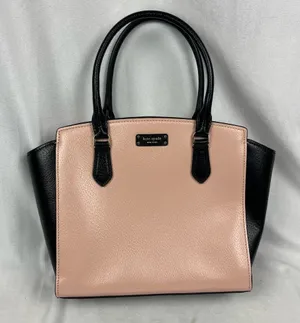 Kate Spade Jeanne Medium Leather Satchel Light Pink & Black - New w/o Tags thumbnail 1