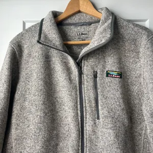 L. L. Bean Tan Full Zip Fleece Jacket thumbnail 2