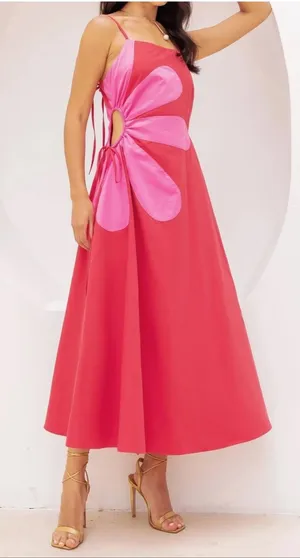 Strut & Bolt Pink Flower Maxi thumbnail 1