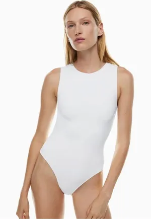 Aritzia Babaton Contour Muscle White bodysuit, size XS minimalist quiet luxury thumbnail 1