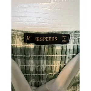 Hesperus Gingham Pattern Ruffle Top Sleeveless Mini Dress Medium thumbnail 5