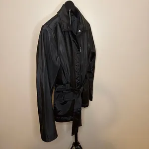 Outbrook Black Belted Lightweight Weather-Resistant Utility Jacket-S‎ thumbnail 3