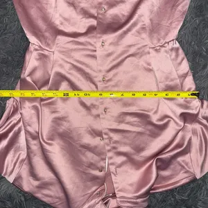 Commence Dusty Rose Satin Shirt Dress thumbnail 9