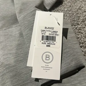 Blanqi Dove Grey Hipster Contour‎ Legging size M NWT Maternity or post partum thumbnail 4