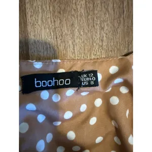 Brown Polka Dot Puff Sleeve Sweetheart Romper Womens Sz 8 cottagecore boho‎ thumbnail 7