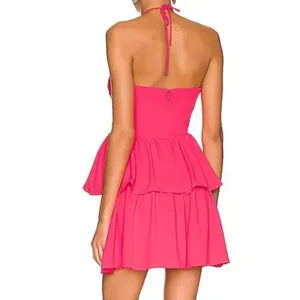 AMANDA UPRICHARD X Shawnett Dress In Fuchsia thumbnail 3