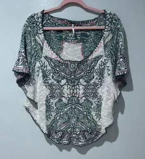 Free People Mayan Starburst Top Boho Romantic Festival Summer Sexy Size Small thumbnail 1