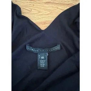 Robert Rodriguez Black Ruffle‎ Tiered V-Neck Sleeveless Top Sz XS thumbnail 4